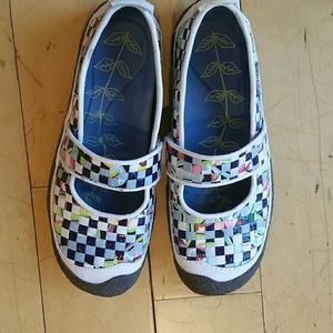 Keen 8.5 harvest woven ricebag checkered loafer